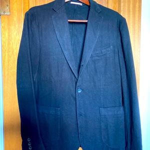 Apolis unstructured Blazer Black/Indigo Large